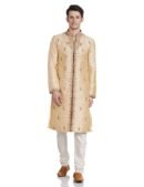 Manyavar Men's Cotton Solid Regular Kurta Set