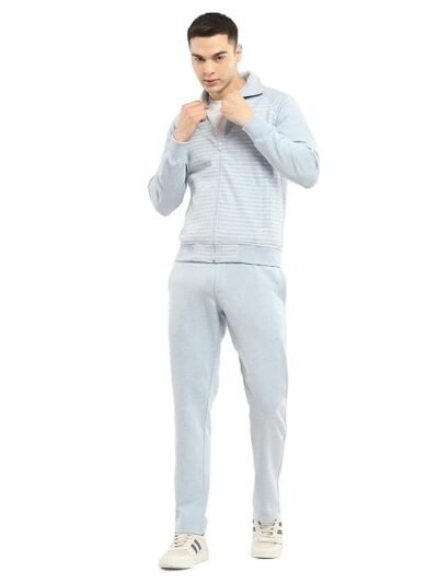 Monte Carlo Mens Self Design Collar Neck Full Sleeve Tracksuit