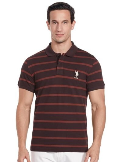 U.S.POLO ASSN. Men's Striped Regular Fit Polo Shirt