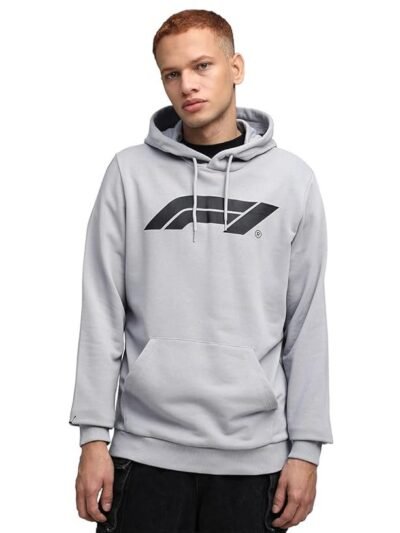 Puma , Men, F1 ESS Logo Hoodie, Gray Echo, L