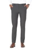 The Pant Project Luxury PV Lycra Stretchable Formal Pants for Men | Stylish Slim Fit Men's Wear Trousers for Office or Party | Mens Fashion Dress Trouser Pant