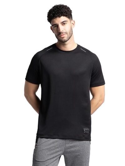 Jockey MV16 Men's Lightweight Regular Fit Microfiber Polyester Solid Round Neck Half Sleeve Active Wear T-Shirt with Breathable Mesh