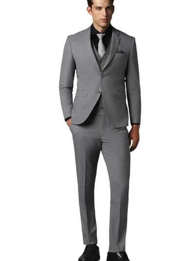 Louis Philippe Men's Polyester Blend Three Piece Suit-Dress Set