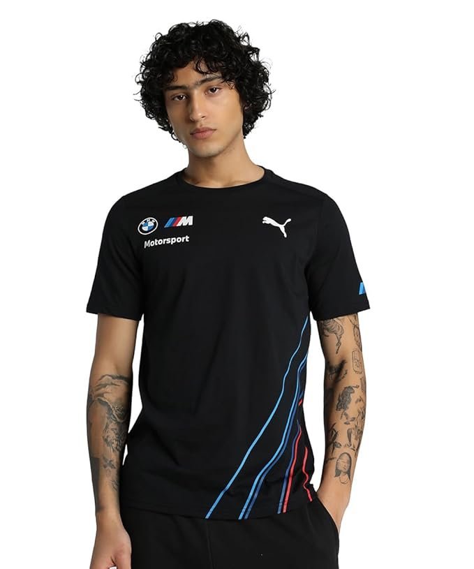 Fuel For Fans Men's Cotton Regular Fit BMW Motorsports 2022 Team T-Shirt