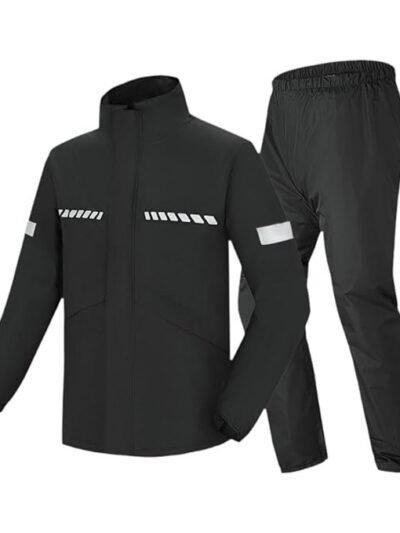 CLUB BOLLYWOOD Meadawgs®Rain Suit for Men Loose Fit Breathable Waterproof Reflective Strip Rain Coat M|Clothing, Shoes & Accessories | Coats & Jackets|1 Set Rain Suit (Jacket and Pants)